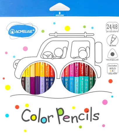 Pastelky 24/48 trojhranné Duo Acmeliae