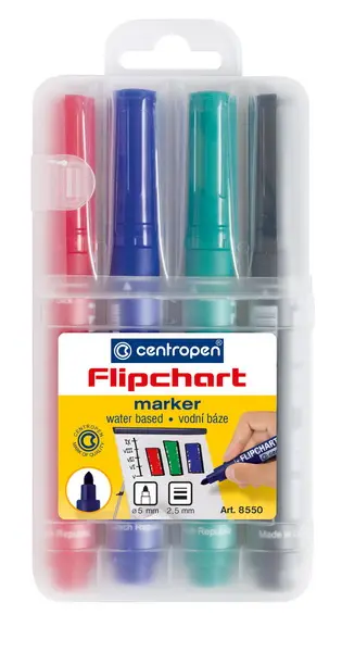 Popisovač 8550 Flipchart sada 4ks