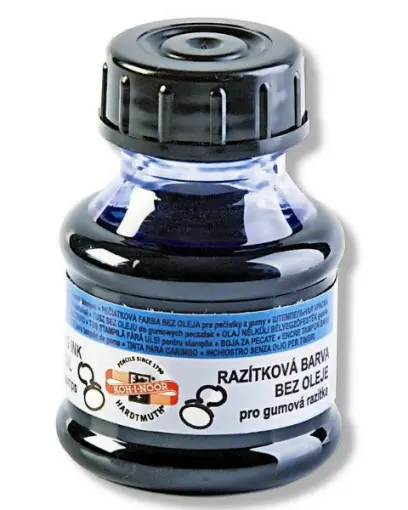 Razítková barva modrá