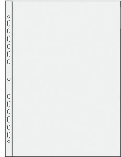 Euroobaly A4 U PP  krupička čiré 43mic 100ks