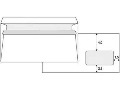 Obálka poštovní DLO samolepicí 1000 ks