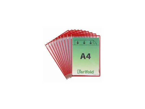 Kapsy závěsné Tarifold červené 10 ks