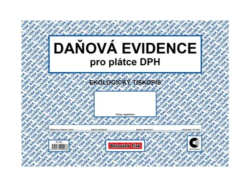 Evidence daňová A4 plátce DPH oboustranný