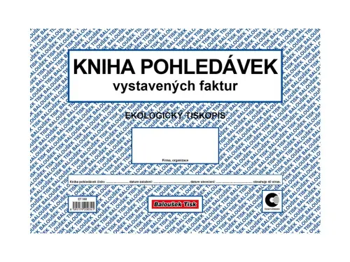 Kniha pohledávek A4 vystavených faktur