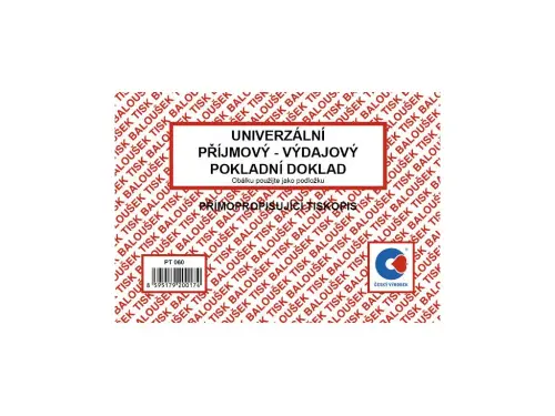 Doklad univerzální A6 SP příjmový i výdajový