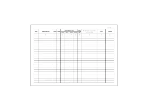 Kniha příchodů a odchodů A4 oboustranná