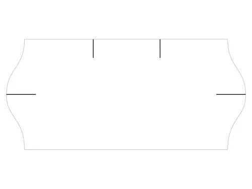 Etikety cenové 26x12 mm bílé CONTACT 1500 etiket