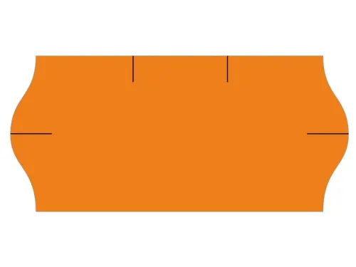 Etikety cenové 26x12 mm oranžové CONTACT 1500 etiket