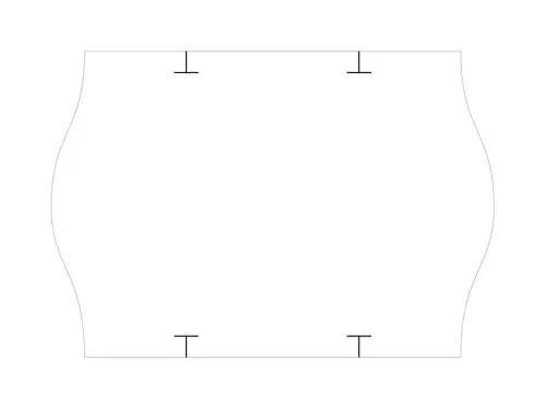 Etikety cenové 26x18 mm bílé STAR 1000 etiket