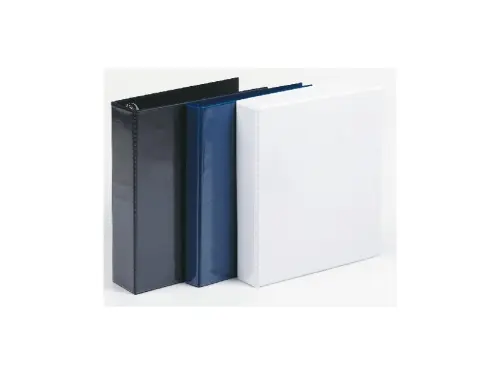 Pořadač 4 kr. D40 černý přední a boční kapsa 6 cm hřbet