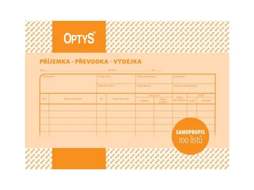 Příjemka převodka výdejka A5 NCR