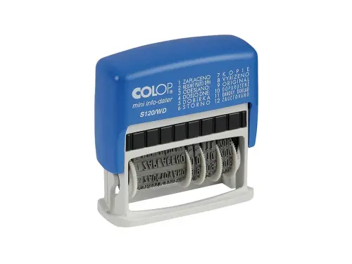 Datumka Mini-Info S 120/WD 12 slov na pásku, datum 4 mm