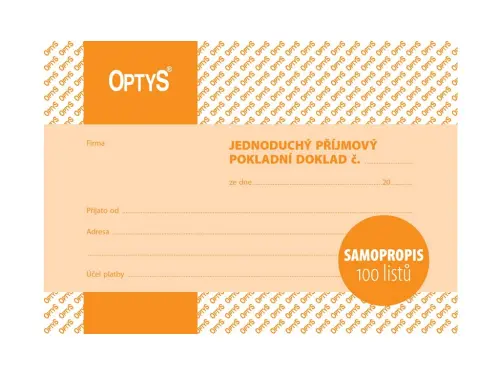 PPD jednoduchý A6 NCR (100 listů)