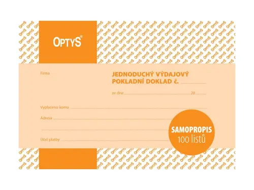 VPD jednoduchý A6 NCR (100 listů)