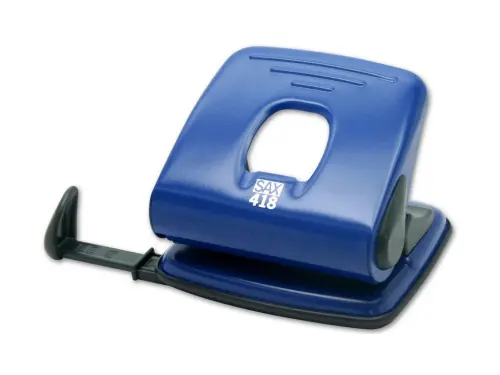 Děrovačka na 25 listů SAX 418 modrá kancelářská