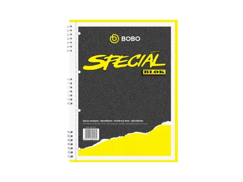 Blok spirálový A5 tečkovaný 50 listů Bobo speciál
