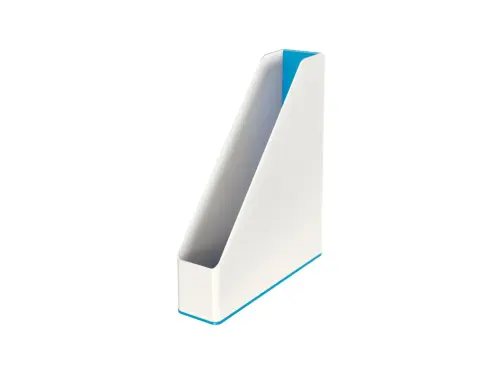 Stojan na časopisy Leitz Wow dvoubarevný modrý