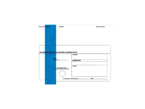 Dodejka B6 modrá SC 1000 ks