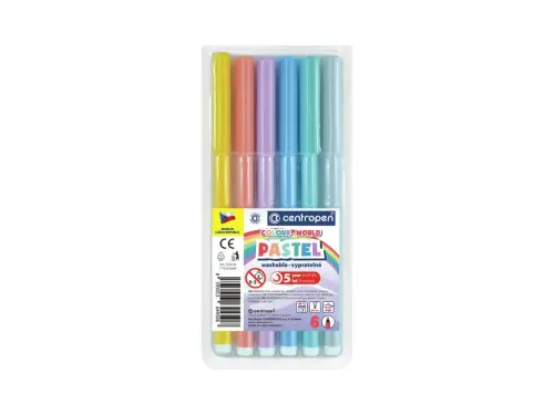 Popisovač 7550/6 sada Pastel Ergo vypratelný inkoust