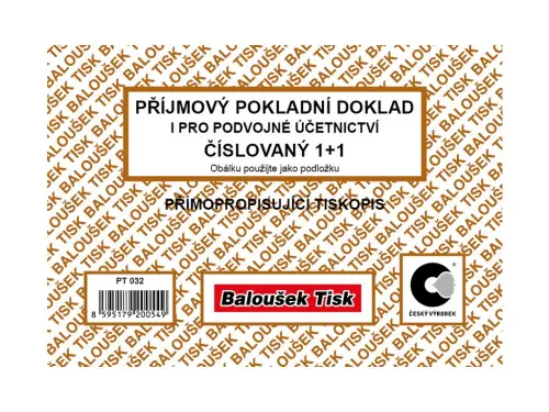PPD A6 SP pro podvojné účetníctví číslovaný 1+1