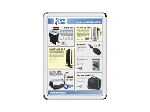 Kliprám s oblými rohy A4