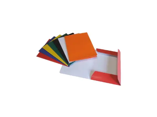 Mapa tříklopá s gumou Hit černá