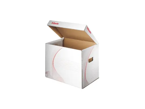 Archivační kontejner s víkem  bílý