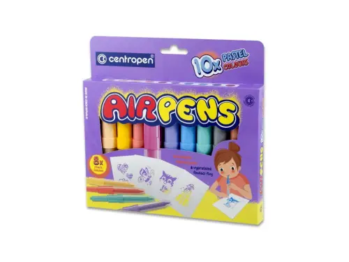 Fixy foukací 1500/10 Air pens pastel