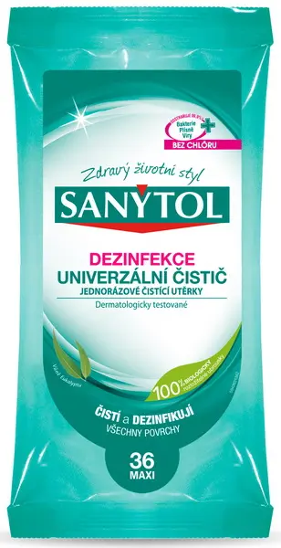 Sanytol univerzální utěrky 36ks MAXI