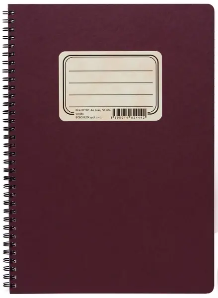 Blok spirálový Retro A4 linkovaný