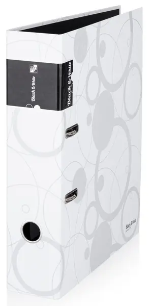 Pořadač pákový Black&White bílý