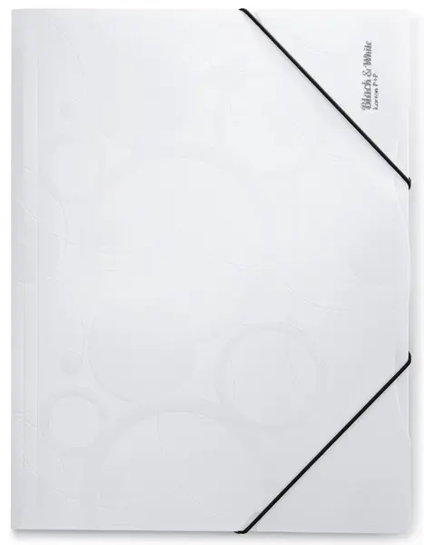 Mapa tříklopá Black&White bílá