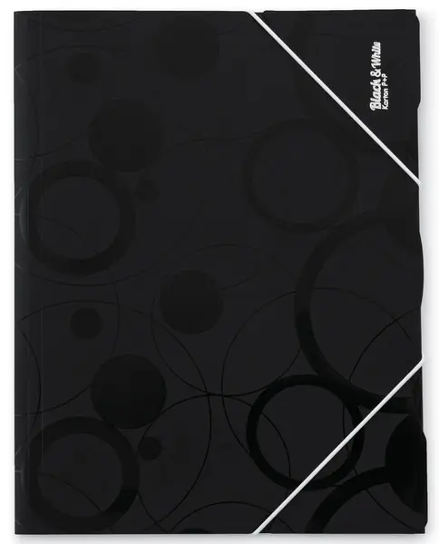 Mapa tříklopá Black&White černá