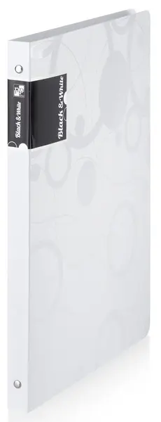 Pořadač kroužkový Black&White bílý 4 kroužky