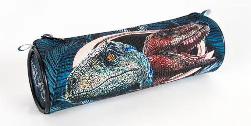 Penál rolka Dino 2 modrý