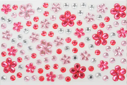 Kamínky samolepicí 03 kytičky 10ks