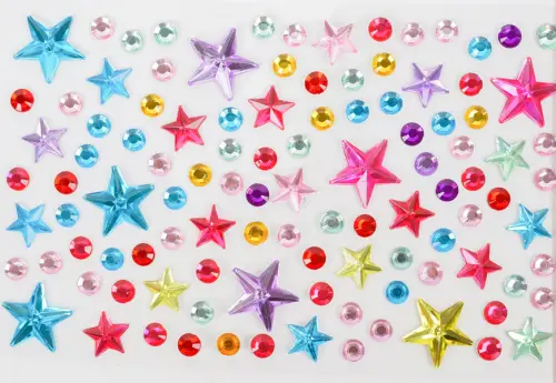 Kamínky samolepicí 05 hvězdy 10ks