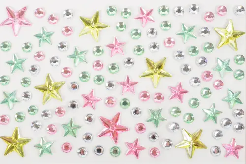 Kamínky samolepicí 05 hvězdy 10ks