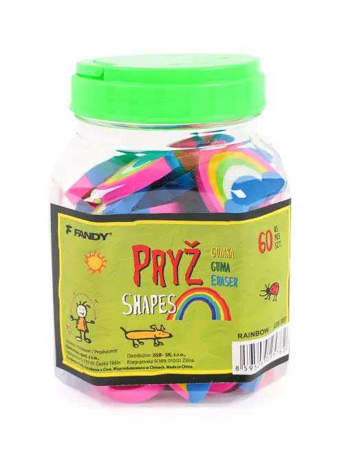 Pryž Shapes 60 ks 02 duha