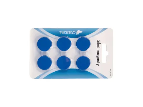 Magnety barevné 24 mm Perro MA2406 modré 6 ks