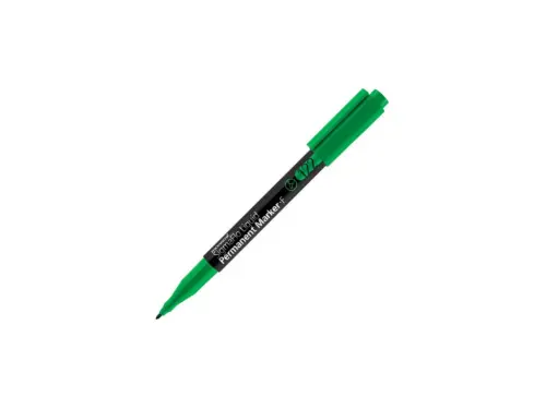 Popisovač netíratelný Monami 122-D zelený kulatý