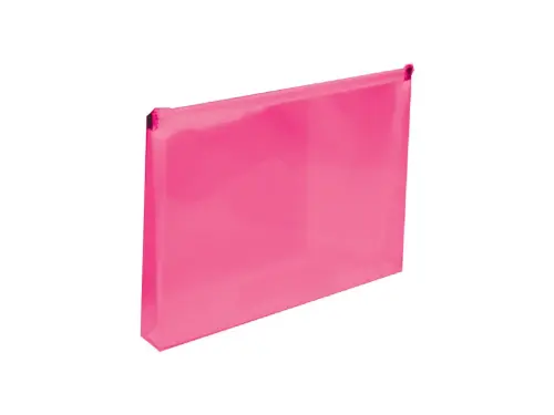 Obálka A4 se zipem růžová