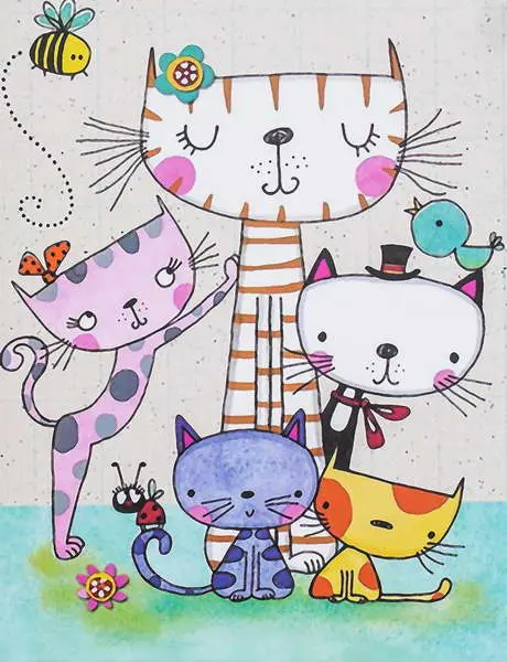 Fotoalbum MM-46100B Cats 3 5 koček PL