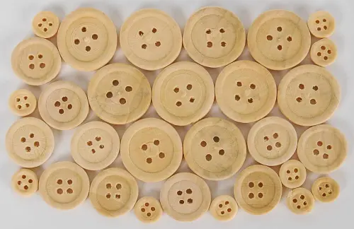 Knoflíky dřevěné 03 přírodní