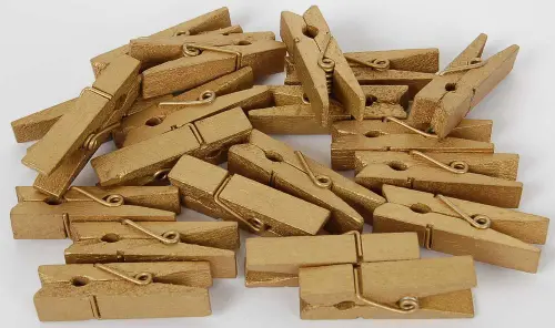 Kolíčky dekorační Color 21 zlaté