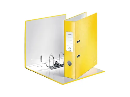 Pořadač pákový 85 mm Leitz Active Wow 180° lesklý žlutý