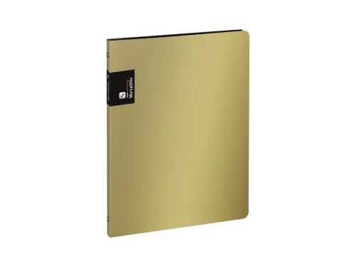 Pořadač 4 kroužkový 20 mm Metallic zlatý