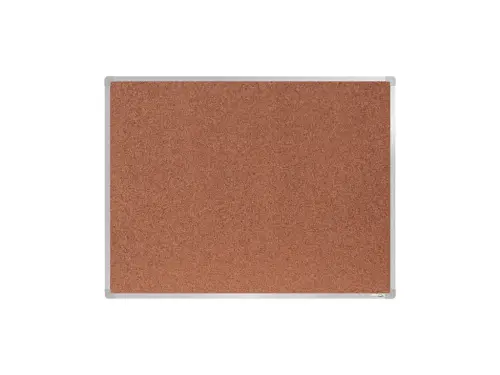 Tabule korková 60 x 90 cm stříbrná