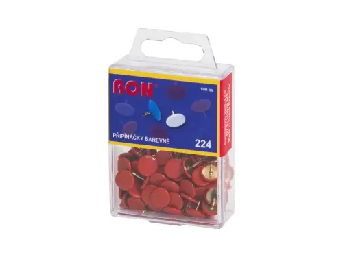 Připínáčky 224 červené 100ks
