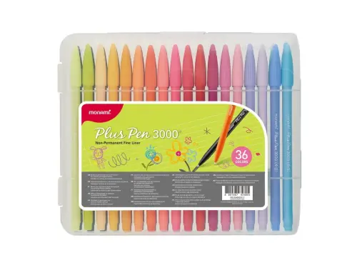 Popisovač Monami Plus Pen 3000 0,4 mm sada 36 ks